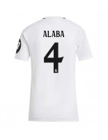 Real Madrid David Alaba #4 Hjemmedrakt Dame 2024-25 Korte ermer